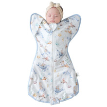 Baby Sleep Sack Swaddle for Newborns,0.5 TOG Self-Soothing Wearable Blanket to Improve Sleep & Ease Startle Reflex,100% Cotton, Lightweight & Breatha