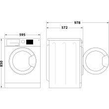 Hotpoint NSWM 7469 GG UK Stain Resistant Washing Machine 7 kg Graphite