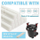 Replacement Foam Filter Pads Compatible with FX5 FX6, 12 Pack, Compatible with Canister Filters 4