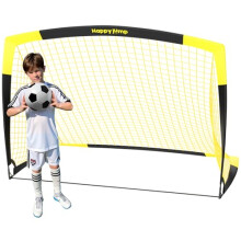 Happy Jump Portable Pop Up Football Goals | Weatherproof Football Nets – 7x5FT Single Pack for Garden & Outdoor Training
