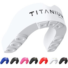 Titanium Sports Premium Mouth Guard - Slim Fit Sports Mouth Guard with Case - Gum Shield for Jaw Protection in Contact Sports - Durable Boxing, MMA,