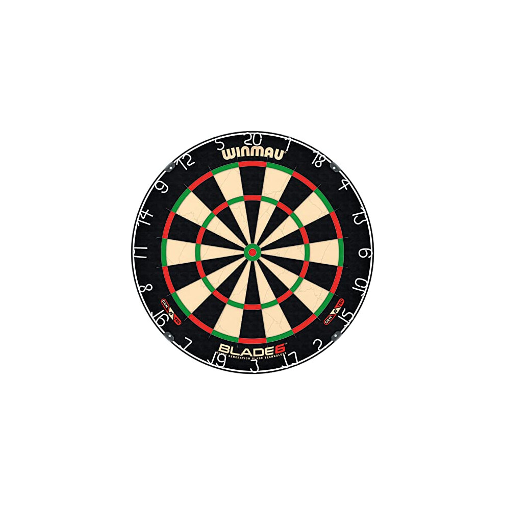 New Winmau Darts - Blade 6 Dartboard - Professional Steel Tip Dart Board With Official Tournament Specifications - Endorsed By The Pdc