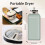 Portable Clothes Dryer, Compact Foldable Mini Dryer Machine, 3