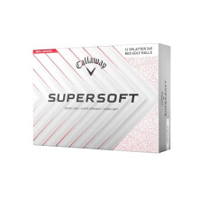 Callaway Golf Supersoft Golf Ball 2025, Splatter Red