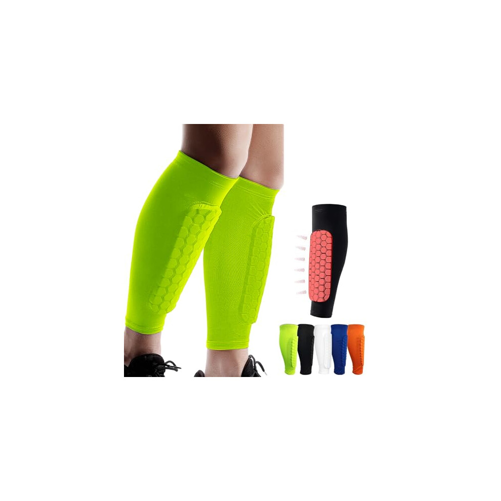 Photos - Shin Guards Shindefender  Pads, Honeycomb Compression Sleeve Football  for Boys, Teenagers and Adults, Soccer Defe