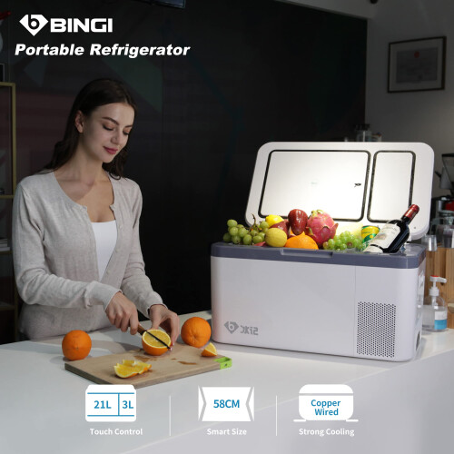 BINGI P1 Portable Refrigerator 25.4Quart(24L) Mini Fridge Freezer 1