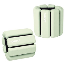 TOPESCT Adjustable Wrist Weights - Set of 2 (1lb Each) | Wearable Wrist & Ankle Weights Bracelet for Yoga, Dance, Barre, Pilates, Cardio, Aerobics, W