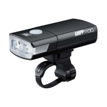 CatEye Ampp 1100 Super Bright LED Bicycle Front Light - 1100 Lumens OptiCube Technology - IPX4 Waterproof Rated - FlexTight Easy Fit Bracket - USB Re