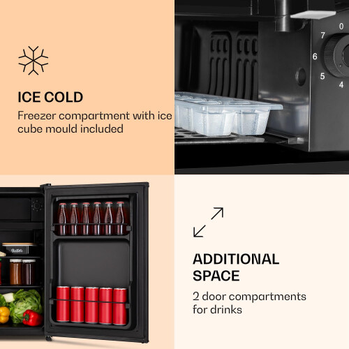KLARSTEIN Obsidian - refrigerator, volume: 72 litres, black 2