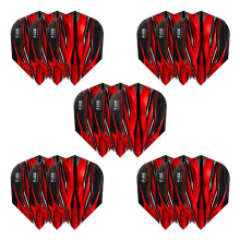 Harrows Fire Dart Flights | 5 x sets Darts Flights (15 Flights Total) I 100 Micron Dart Flights I Premium Extra Strong Made in UK I Professional Dart