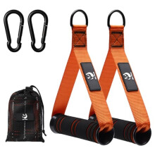 Slim Panda Exercise Handles, Resistance Band Handle, Heavy Duty Handle Attachments for Cable Machine, Pull Down Home Gym for Fitness, Workout, Crosso