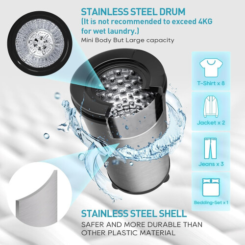 Spin Dryer 4kg by Umelome, Energy&Power Saving Spinner 1