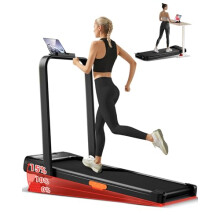 Walking Pad with 15% Incline, Portable Under Desk Treadmill 10 KM/H, Foldable Treadmills for Home and Office, 2.5 HP Quiet Walking Pad Treadmill with
