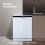 COMFEE' Freestanding Dishwasher FD1435E-W with 14 place settings, 6