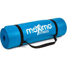 Maximo Exercise Mat -183cm x 60cm Extra Thick Yoga Mats for Men, Women, Home Gym Accessories for Pilates, Sit Ups, Stretching, (Blue, 12mm Thick)