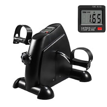 Holdfiturn Mini Pedal Exercise Bike, Pedal Exerciser, Under Desk Bike, Mini Stepper with LCD Screen Display, Adjustable Resistance Cycle Bike, Portab