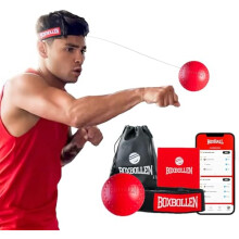 Boxbollen Original with App, Used by Celebrities - MMA Gear Box Ball - Reaction Ball with Adjustable Strap - Interactive Boxball App Integration - 1