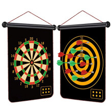 Magnetic Dart Board for Kids, 12pcs Magnetic Darts, 15" Double Sided Board Game Set, Safe Indoor Outdoor Family Game, Best Toy Gift for Teenager 5 6