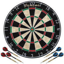 Dartbaord Steel Dart Board Dartbard Set with 6pcs Professional Steel Tip Darts