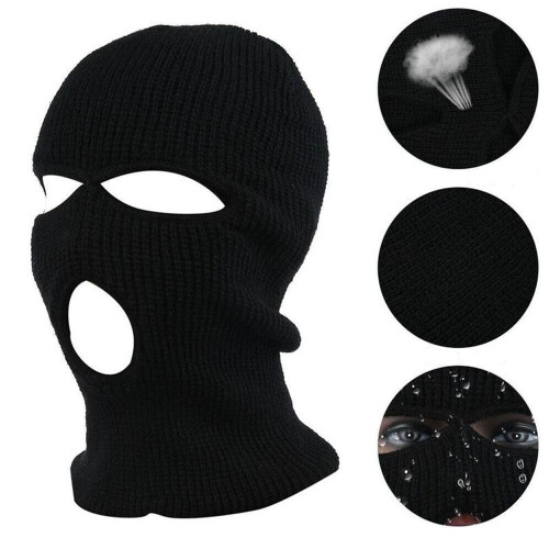Balaclava de malha com 3 furos – Pacote com 2 unidades 1