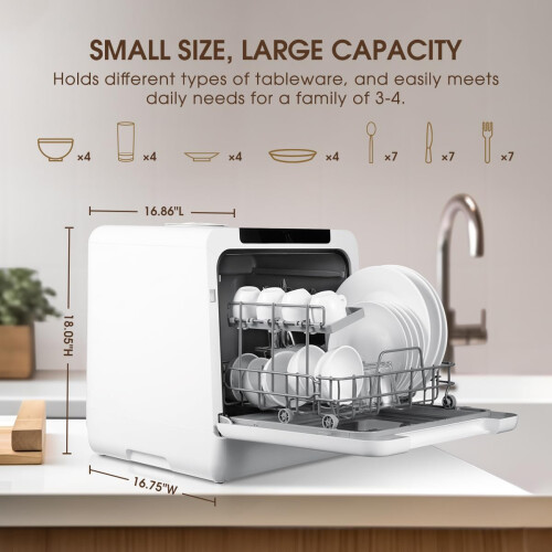 HAVA Table Top Dishwasher, New Upgraded Model Countertop 2