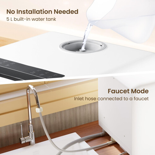 HAVA Table Top Dishwasher 8 Wash Programmes Upgraded Countertop Dishwasher 2