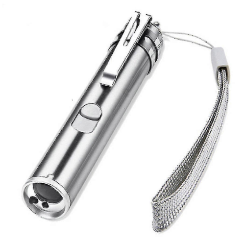 Usb Rechargeable Pet Toys Cat Training Laser Pointer With Led Flashlight -zz 2