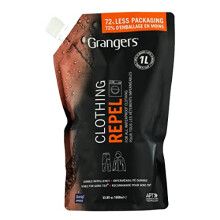 Grangers Clothing Repel | Eco Pouch | 1 Litre | Durable Waterproofer for all Outdoor Clothing | Waterproof Wash In for Waterproof Jackets