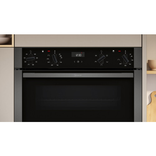 Neff NEFF, N50, U1ACE2AG3B, 60cm Built-in Double Oven with 1
