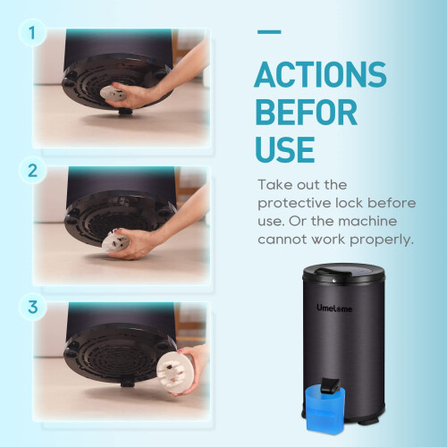 Spin Dryer 6kg by Umelome, Energy&Power Saving Spinner 1
