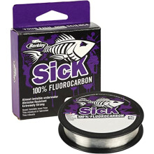 Berkley Sick Fluorocarbon Leader, Fishing Line, Fast Sinking Invisible Predator Fishing Leader For Freshwater and Saltwater Sea Fishing, Perch, Zande