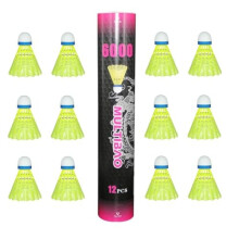 Multibao 12PCS Nylon Badminton Shuttlecocks Durable Windproof & High-Speed 77-79 For Indoor Outdoor Sports Activities Game Practice