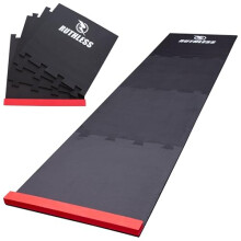 Ruthless | Puzzle Foam Dart Mat for Beginners and Professionals | Black & Red | 60 x 237cm.