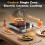 Cooksir Single Ceramic Hob Portable with BS Plug, 2