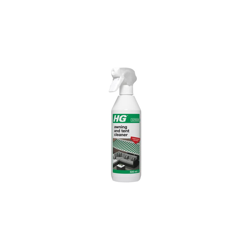 Hg Awning And Tent Cleaner, Rapidly Cleans Tarpaulins, Camping Canopies, Gazebos, Canvas & Beach Screens - 500 Ml Spray (615050106)