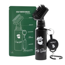 Caddy Splash Premium Golf Club Cleaner with Water- Heavy Duty Retractable Clip- Squeeze Bottle for Easy Cleaning with Nylon Bristles- Golf Water Brus