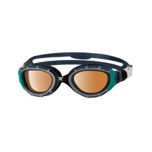 Zoggs Predator Flex Adult Swimming Goggles | Polarized Ultra Lens, Anti-Fog, UV Protection, Quick-Adjust Strap, Curved 180 Vision | Pool and Open Wa