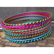 10x Spiral Glitter Kids/Adults Small Large Hula Hoops DIA:60cm Sporting Good Fitness Hula Hoops