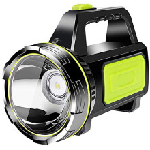 Vvciic Flashlight LED Searchlight, Powerful Rechargeable Torch Portable LED Flashlights Super Bright Hand Torch Waterproof Lantern Flashlight Securit