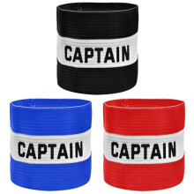 LICQIC 3 Pcs Captains Armband, Elastic Sports Arm Band, Adjustable Captain Armbands, for football, hockey, rugby and many other sports (Design A, 3 C