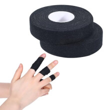 Aiyorse 2 Rolls Finger Tape, Extra Strong Adhesive 0.6-Inch x 32-feet Athletic Tape for Fingers, Hands, & Toes, Black