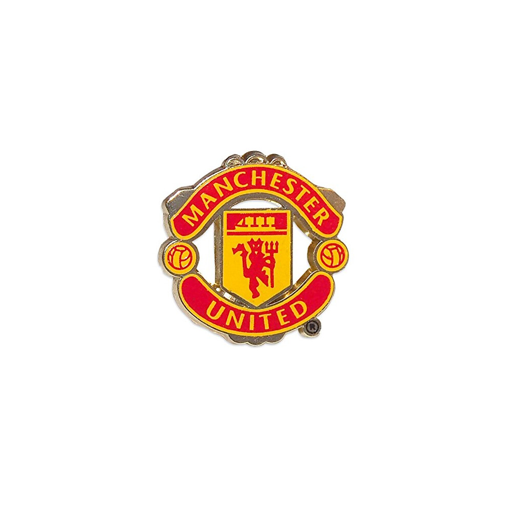 Manchester United Fc Official Football Gift 1 Pack Crest Pin Badge