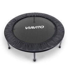 VIAVITO Mini Fitness Trampoline 96.5cm Compact Indoor Rebounder Home Exercise Bouncer for Adults, Detachable Legs, 100kg Weight Capacity
