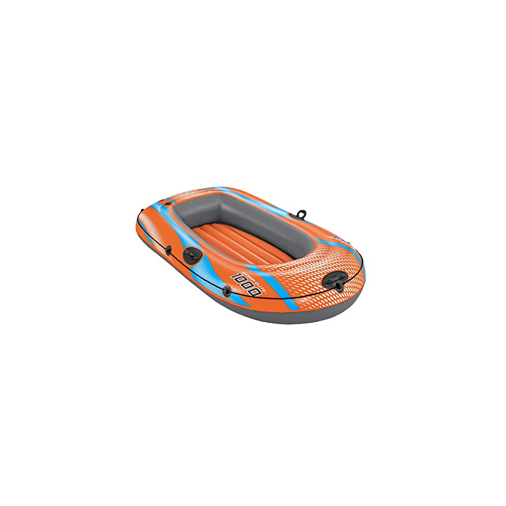Bestway Inflatable Boat, Kondor Elite, One-Man Raft With Heavy Duty Handles And Interlocking Valves Hand Pump, Multiple Sizes
