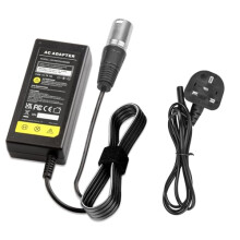 LabTEC 28V 24V 2A Mobility Scooter Charger for 24V Lead Acid Battery Electric Bike Electric Scooter Electric Wheelchair Hoverbord, 3pin XLR Connector