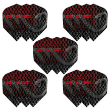 Harrows Taipan Dart Flights | 5 x sets Darts Flights (15 Flights Total) I 100 Micron Dart Flights I Premium Extra Strong Made in UK I Professional Da