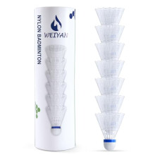 flintronic 6 Pcs Nylon Shuttlecocks, Resistant Badminton Shuttlecocks, Professional Shuttlecocks for Beginner or Indoor and Outdoor Sports, Tough Bad