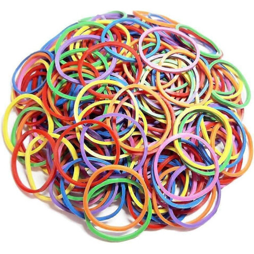 200Pcs Small Assorted Rubber Bands Bulk Elastic Wide Money Colorful Rubber Bands