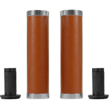 SeraphinaT Bike Handlebar Grips Double Lock on Leather Handlebar Grips for