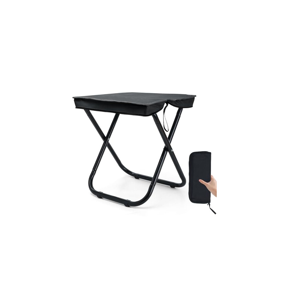 Photos - Outdoor Furniture Outplea 40cm (H) Large Collapsible Camping Stool, Outdoor Folding Backpack Stool for Adults, Lightweight Portable Fishing Se